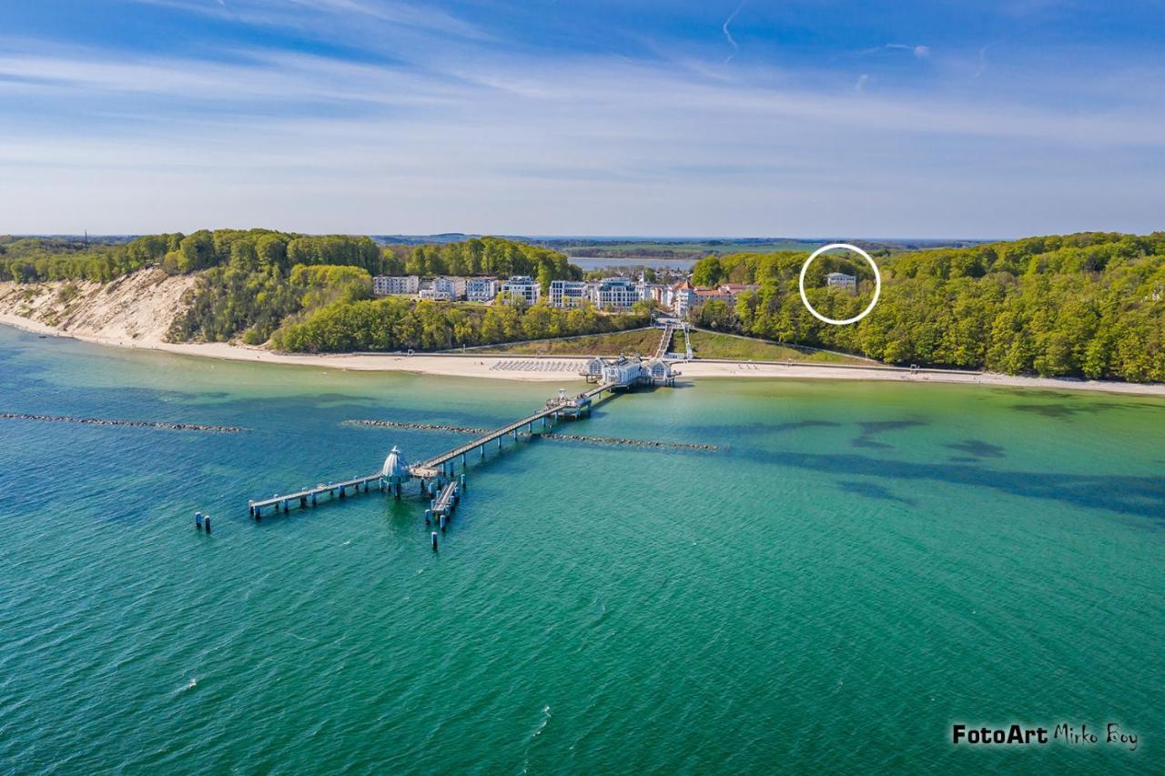 Residenz Seeblick Fewo 25 Mit Balkon Und Meerblick Sellin  Dış mekan fotoğraf